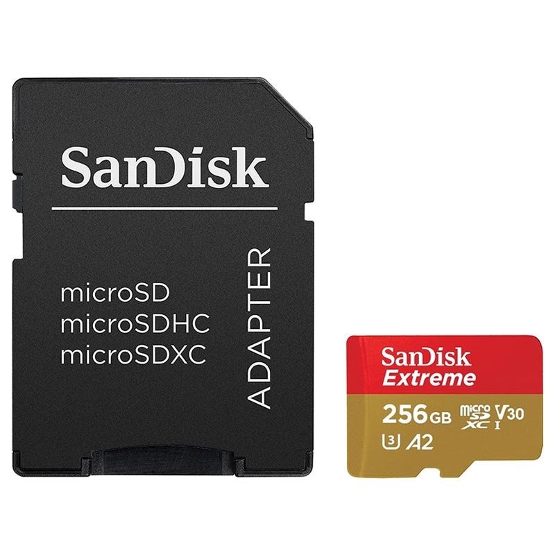 SanDisk Extreme MicroSDXC 256GB kort