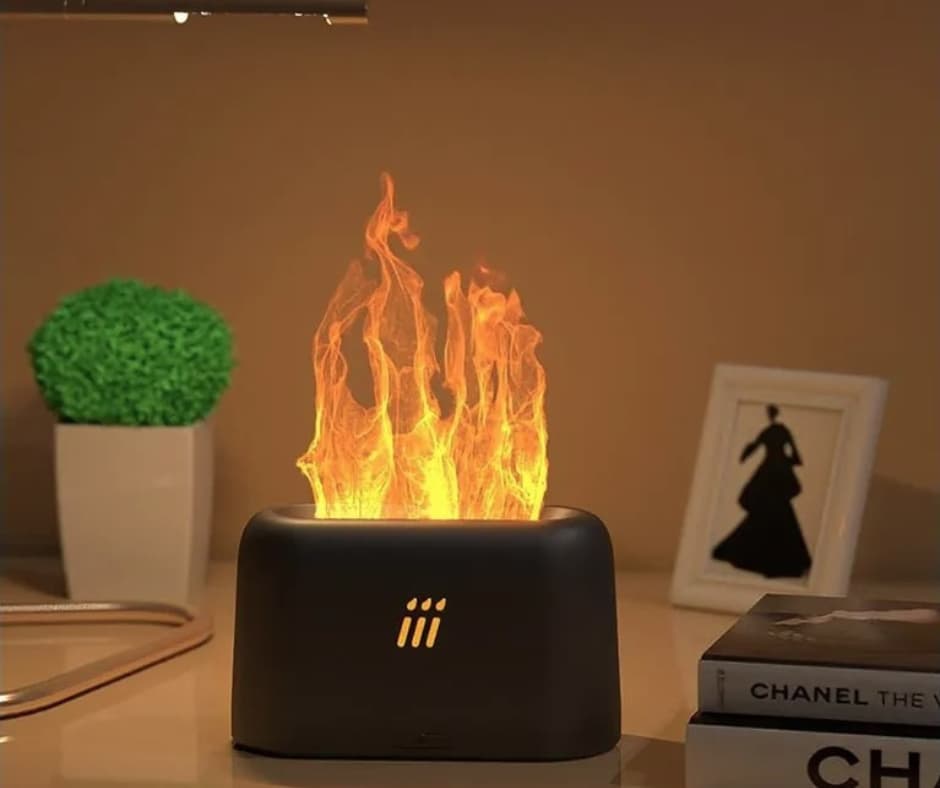 Flammesimulerende Luftfukter for å friske opp luften