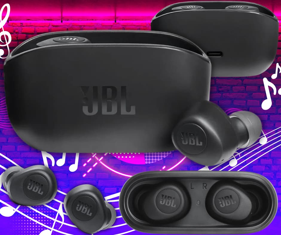 Hold kontakt med JBL Wave 100TWS hodetelefonerne