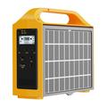 Eg013Li 100W 76.8Wh bærbar strømstasjon med sammenleggbart solcellepanel - gul