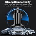 100W 6-Port Fast Car Charger PD/QC3.0 - 2x USB-C, 4x USB-A - Black