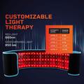 105 LED-lysbehandlingsbelte med 5 intensitetsinnstillinger - 660nm/850nm - svart / blå