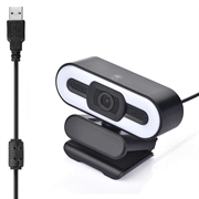 1080p Full HD Webkamera med Mikrofon og LED Fill Light A55