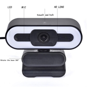 1080p Full HD Webkamera med Mikrofon og LED Fill Light A55