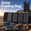 10W sammenleggbar solcellepanel-lader for camping og friluftsliv