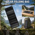 10W sammenleggbar solcellepanel-lader for camping og friluftsliv
