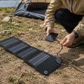 10W sammenleggbar solcellepanel-lader for camping og friluftsliv