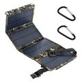 10W sammenleggbar USB-solcellelader/powerbank med 4 paneler