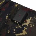 10W sammenleggbar USB-solcellelader/powerbank med 4 paneler - kamuflasje