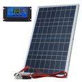 10W solcellepanel batterilader med 10A laderegulator for portåpnere