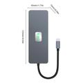 11-i-1 multiport USB-C-hub-dokkingstasjon med HDMI/DP/VGA/USB-C/USB-A/SD/TF