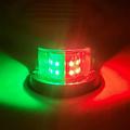 12-LED navigasjonslys for båt, yacht og seilbåt - IP67 - rød / grønn