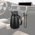 12V/24V elektrisk vannkoker til bil med smart temperaturregulering - 1200ml - svart