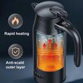 12V/24V elektrisk vannkoker til bil med smart temperaturregulering - 800ml - svart