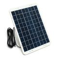 12W/18V solcellepanel-lader med 3m kabel for 12V–18V batterisystemer