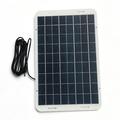 12W/18V solcellepanel-lader med 3m kabel for 12V–18V batterisystemer