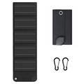 12W solcellepanel-lader med 5 uttak for camping og friluftsliv