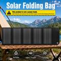 12W solcellepanel-lader med 5 uttak for camping og friluftsliv
