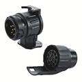 13-pinners til 7-pinners tilhengeradapter 12V - 2 stk. - svart