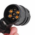 13-pinners til 7-pinners tilhengeradapter 12V - 2 stk. - svart