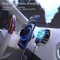 15 W trådløs, magnetisk, adsorberbar og magsafe hurtiglader for iPhone 12/13/14/15 med luftventil i bilen