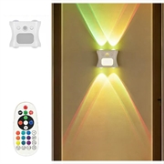 16-farget RGB-LED-nattlys med bevegelsessensor - lysprojeksjon opp/ned