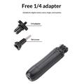 2-i-1 mini-stativ og selfiestang for DJI, Insta360 og GoPro - svart