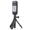 2-i-1 mini-stativ og selfiestang for DJI, Insta360 og GoPro - svart