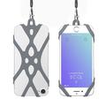 2-i-1 nakkerem med silikonetui for smarttelefon - 6.5"