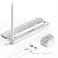 2-i-1 bærbar trådløs lader for Apple Pencil (2. generasjon)/(1. generasjon) Trådløs/kablet ladeboks Innebygd batteri