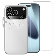 iPhone 18 Pro Max 2-i-1 Sett Beskyttelsesglass & Kamera Linse