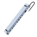 2003U2 12-i-1 USB-C-dokkingstasjon med laptopstativ - HDMI/VGA/USB-A/USB-C/SD/TF