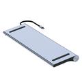 2003U2 12-i-1 USB-C-dokkingstasjon med laptopstativ - HDMI/VGA/USB-A/USB-C/SD/TF