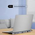 2003U2 12-i-1 USB-C-dokkingstasjon med laptopstativ - HDMI/VGA/USB-A/USB-C/SD/TF