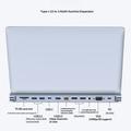 2003U2 12-i-1 USB-C-dokkingstasjon med laptopstativ - HDMI/VGA/USB-A/USB-C/SD/TF