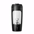 23652D Elektrisk proteinshakerflaske 700ml - svart