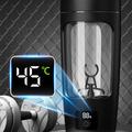 23652D Elektrisk proteinshakerflaske 700ml - svart