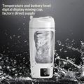 23652D Elektrisk proteinshakerflaske 700ml - Hvit