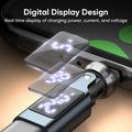 240W USB-C-hann til USB-C-hunn, roterbar adapter med LED-display