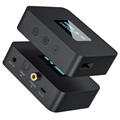 3-i-1 Bluetooth Audio Mottaker med LCD Skjerm - Svart