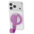 3-i-1 magnetisk telefonringstativ - lilla