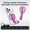 3-i-1 magnetisk telefonringstativ - lilla