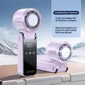 3-i-1 Mini TEC-halvleder-kjølevifte med LED-display – lilla