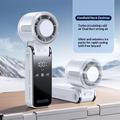 3-i-1 Mini TEC-halvleder-kjølevifte med LED-display – hvit