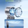 3-i-1 Mini TEC-halvleder-kjølevifte med LED-display – hvit