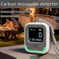 3-i-1 bærbar karbonmonoksiddetektor med temperatur- og fuktighetsmonitor