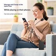 3-i-1 USB-C-ladekabel 100W med nakkemassasjeapparat