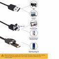 3-i-1 vanntett 7mm endoskopkamera for mobil - USB, MicroUSB, Type-C - 1m
