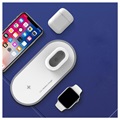 3-i-1 Trådløs Dockingstasjon - iPhone, Apple Watch, AirPods