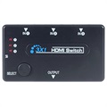 3-port HDMI Skifter med Fjernkontroll - Svart